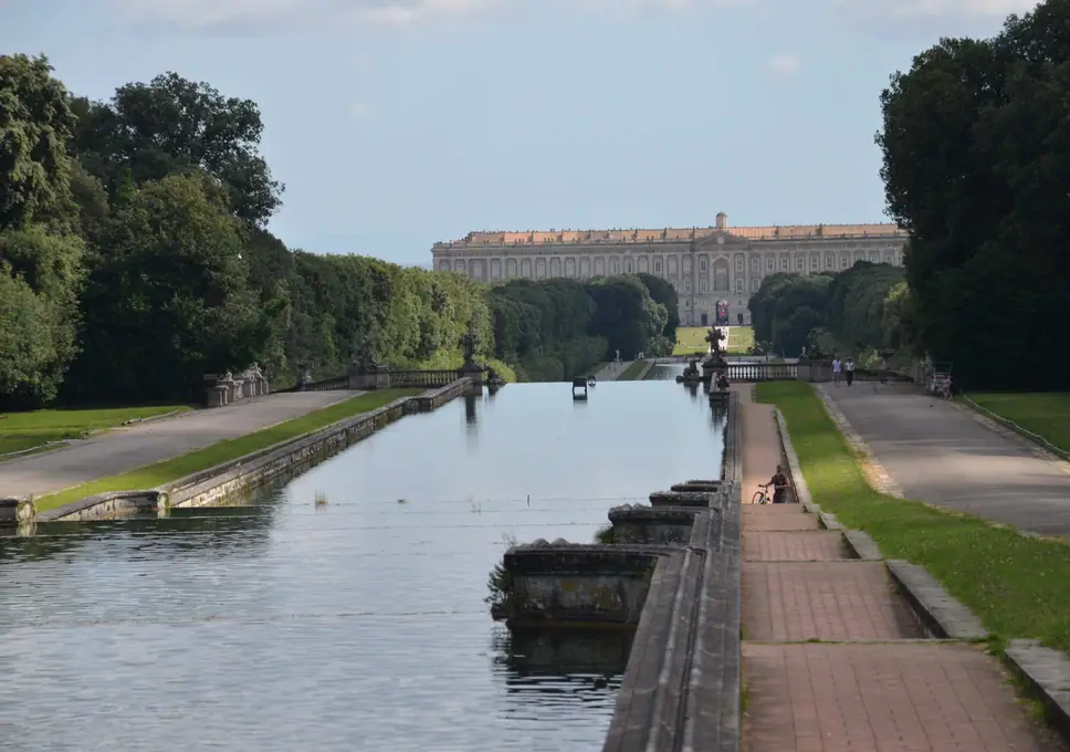 The Royal palace of Caserta and Pompei Ruins with archaeologist